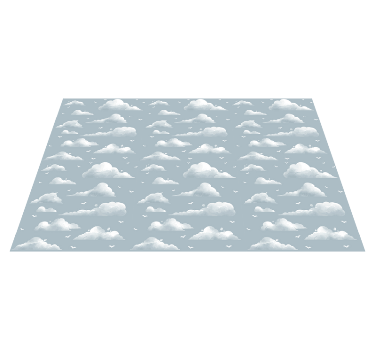 Tapis vinyle chambre bébé motif de ciel nuageux - TenStickers