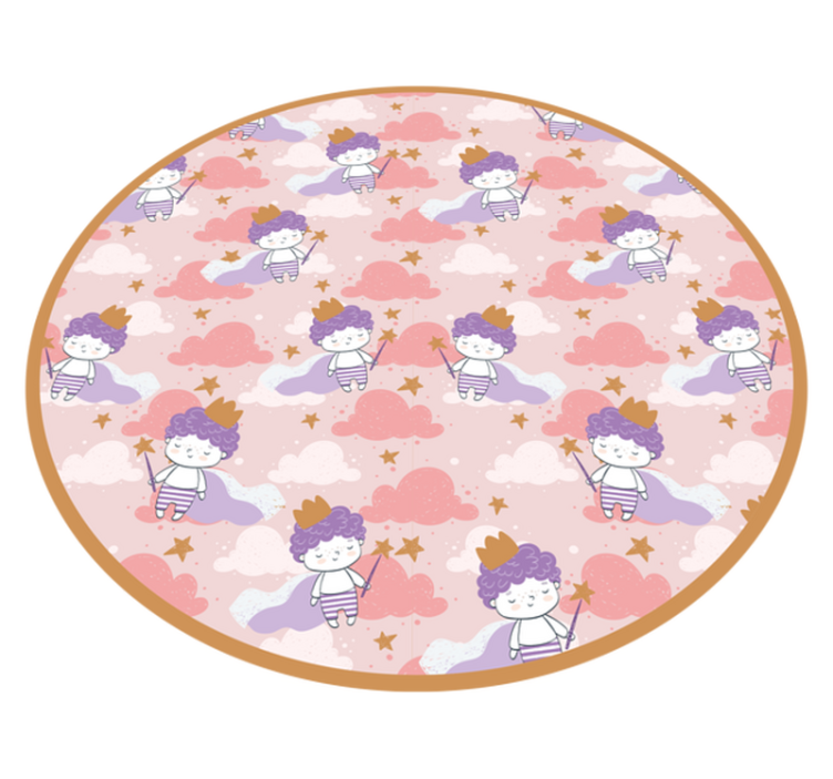 Tapis vinyle pour enfants royaume des nuages magiques - TenStickers