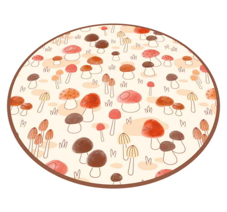 Tapis vinyle nature concept de champignon - TenStickers