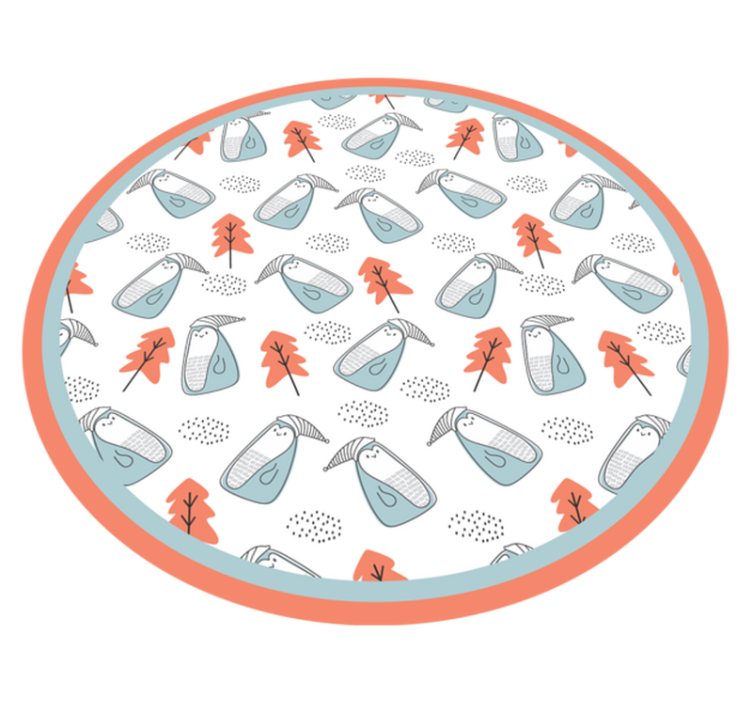 Tapis vinyle chambre bébé motif animal mignon - TenStickers