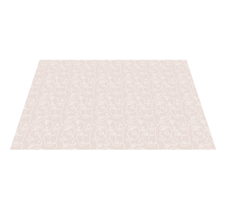 Tapis vinyle salon Rose texturé - TenStickers