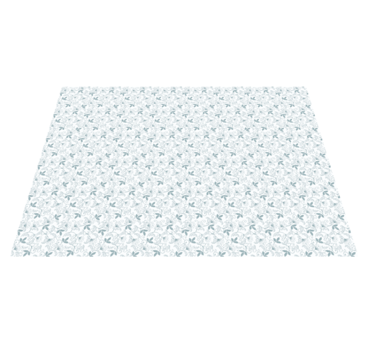 Tapis vinyle fleurs et plantes motif floral élégant - TenStickers