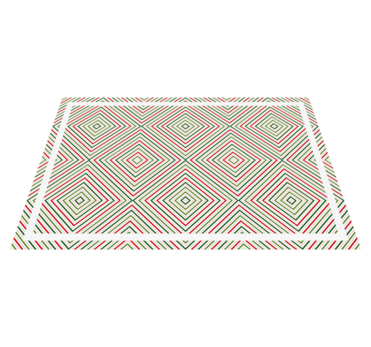 Tapis vinyle géométrique motif géométrique en losange - TenStickers
