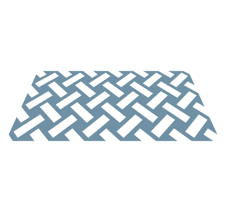 Tapis vinyle géométrique chevron contrasté - TenStickers