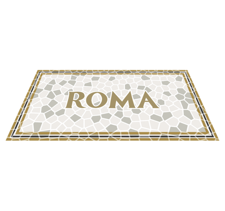 Tapis vinyle personnalisable rome personnalisé - TenStickers