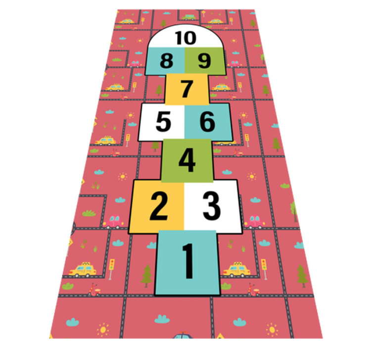 Tapis de jeu Jeu de saut - TenStickers