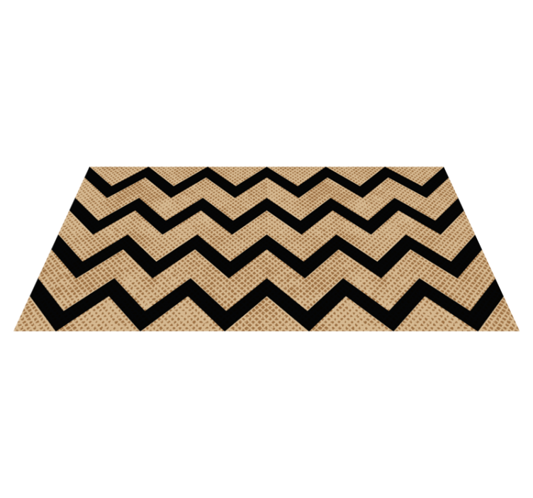 Tapis vinyle géométrique chevron texturé - TenStickers