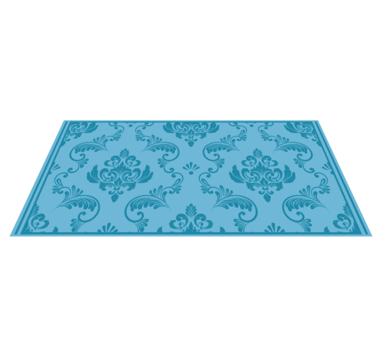 Tapis vinyle chambre Turquoise classique hollywood-régence - TenStickers
