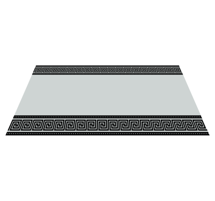 Tapis vinyle géométrique frise grecque - TenStickers