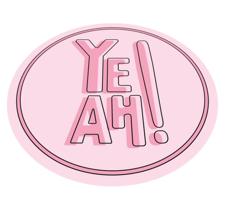 Tapis vinyle citation motif de texte expressif - TenStickers