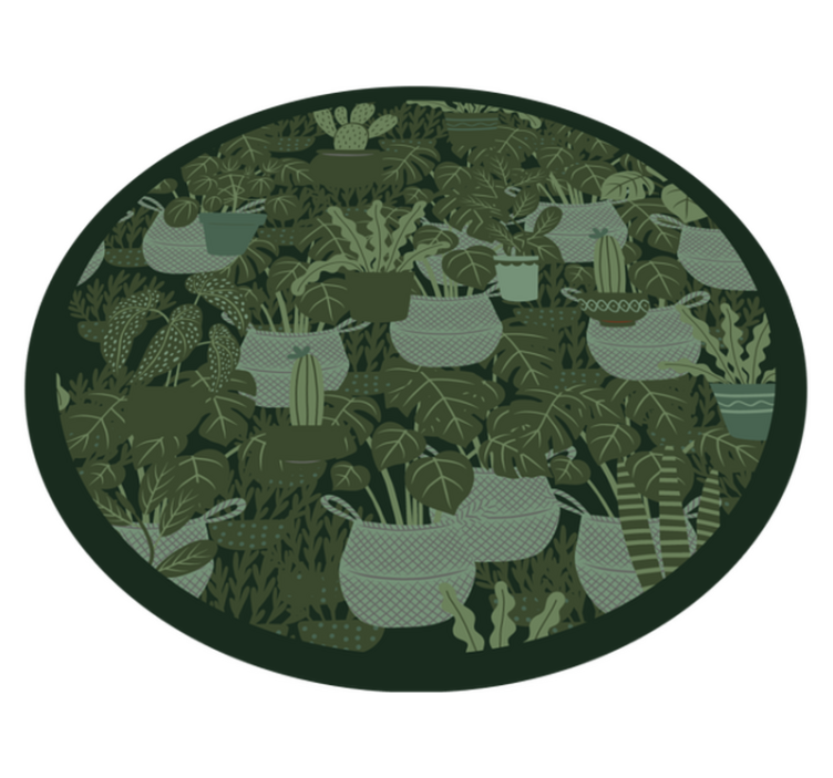 Tapis vinyle fleurs et plantes illustration botanique - TenStickers