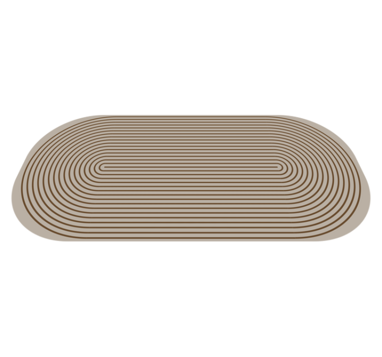 Tapis vinyle rayures lignes de contour - TenStickers