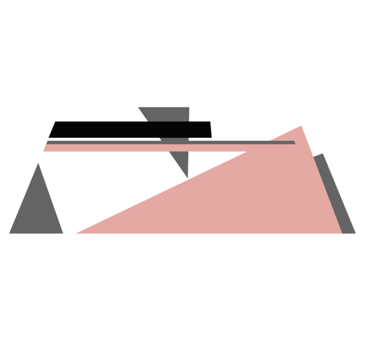 Tapis vinyle minimaliste triangles minimalistes - TenStickers