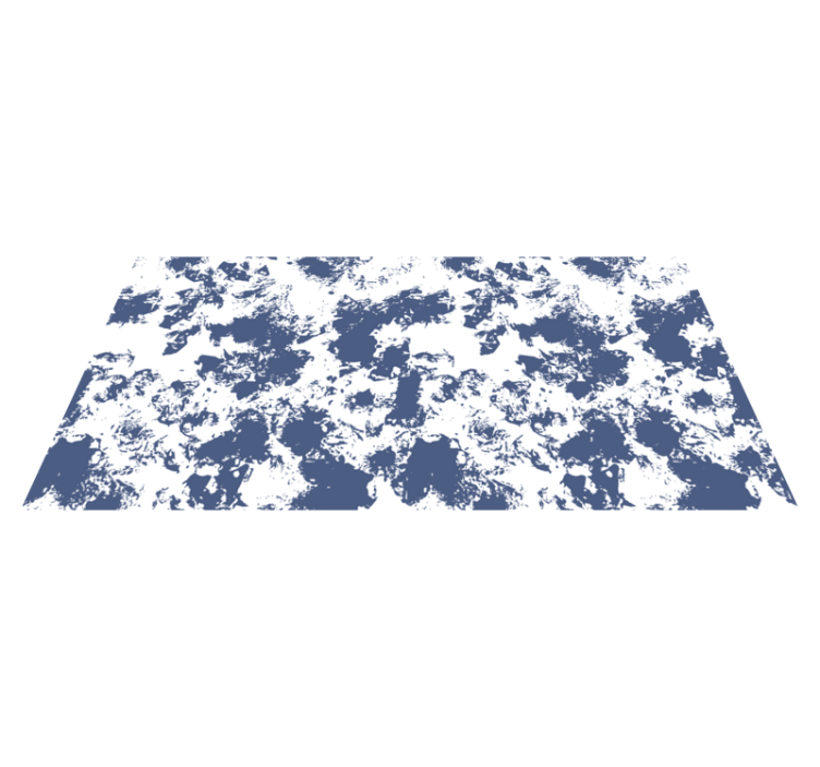 Tapis vinyle motif peau de vache abstrait bleu - TenStickers