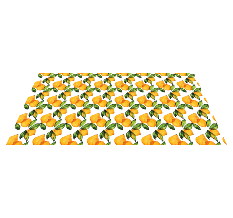 Tapis vinyle cuisine Style méditerranéen citron - TenStickers