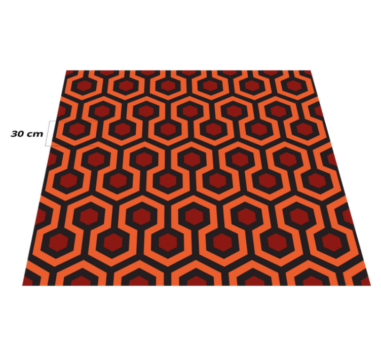 Tapis vinyle geometrique Couloir brillant - TenStickers