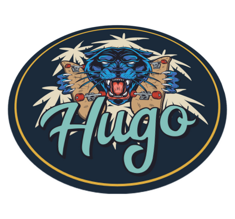 Tapis vinyle animal Panthère personnalisée - TenStickers