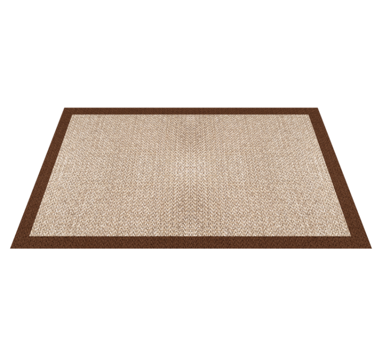 Tapis vinyle motif effet tissé - TenStickers