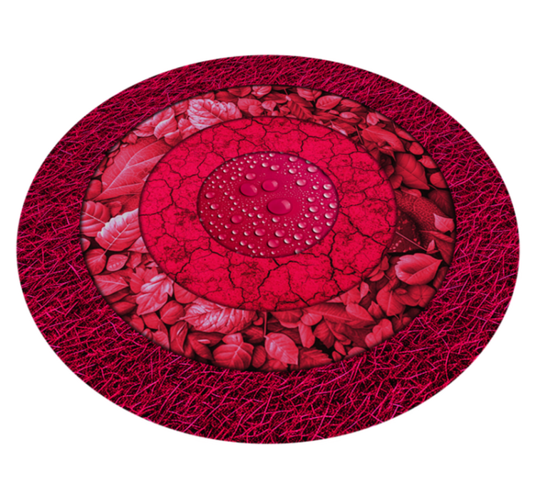 Tapis vinyle salon effet cercles - TenStickers