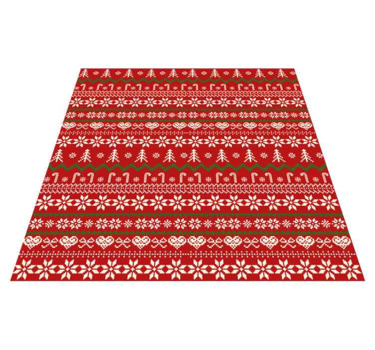 Tapis vinyle noël motif symboles de noël - TenStickers