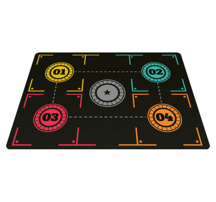 Tapis vinyle entraînement de basket-ball - TenStickers
