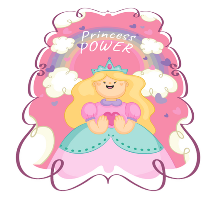 Tapis vinyle pour enfants tapis de jeu pouvoir de princesse - TenStickers