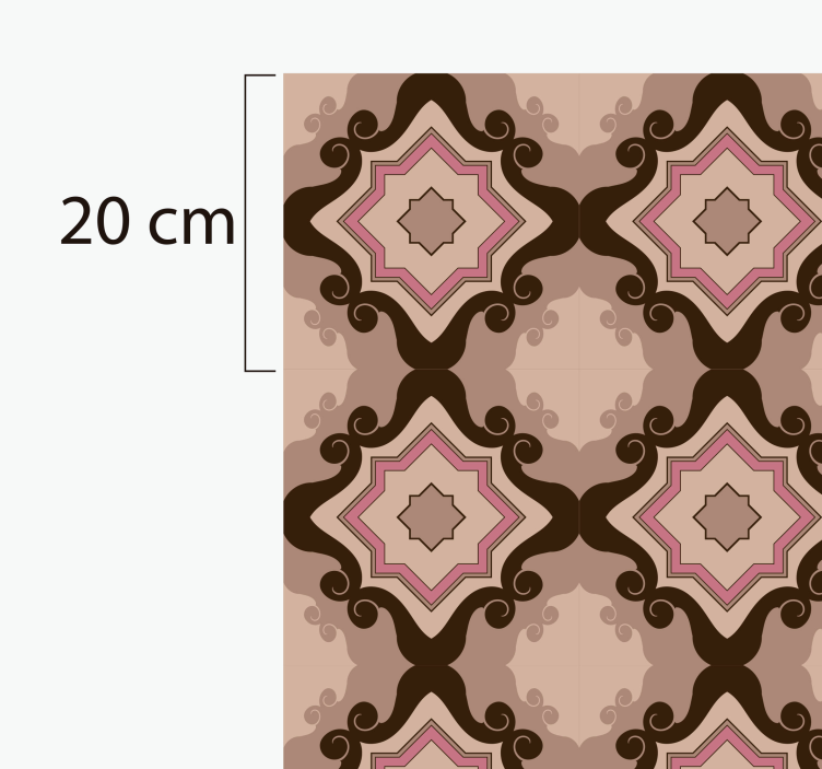 Tapis vinyle salon modèle de carreaux de mosaïque - TenStickers