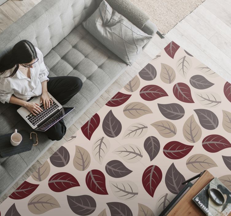 Tapis vinyle feuilles d'automne - TenStickers