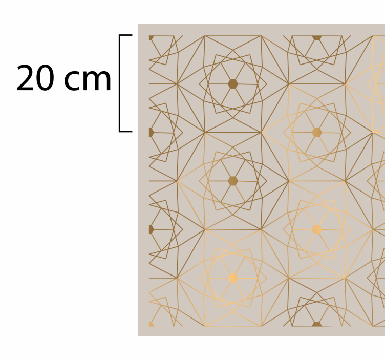 Tapis vinyle géométrique motif lignes - TenStickers