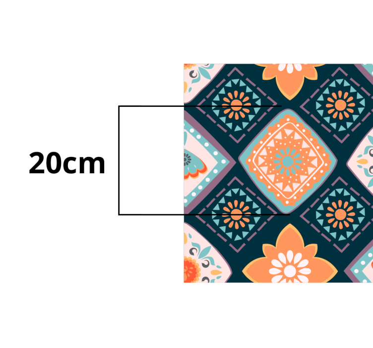 Tapis vinyle salle de bain motif floral vivant - TenStickers