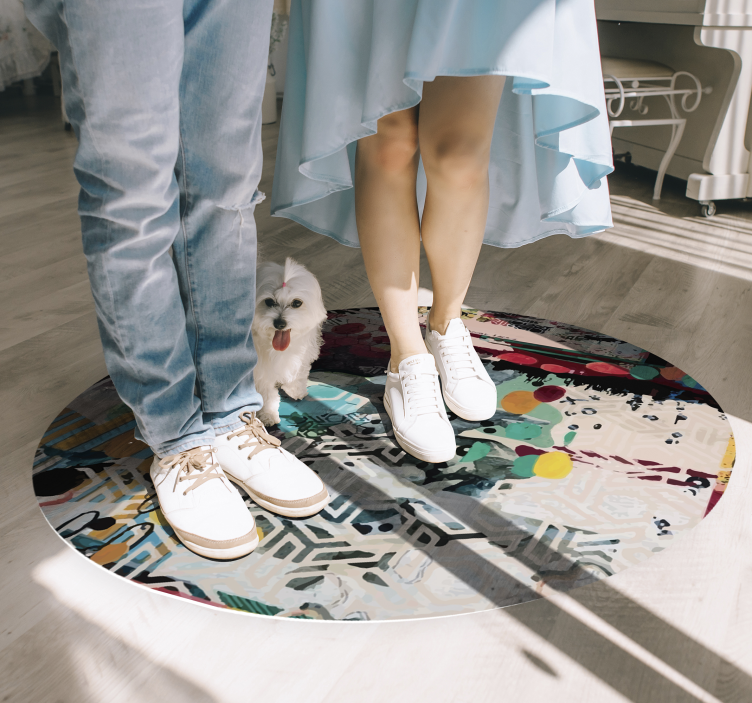 Tapis vinyle moderne mélange d'art urbain - TenStickers