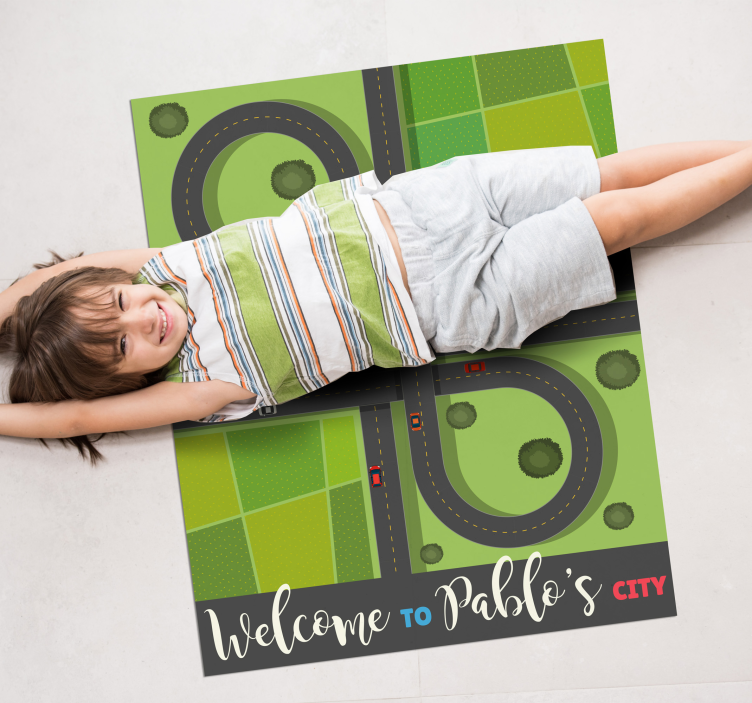 Tapis en autocollant pour enfant avec nom - TenStickers