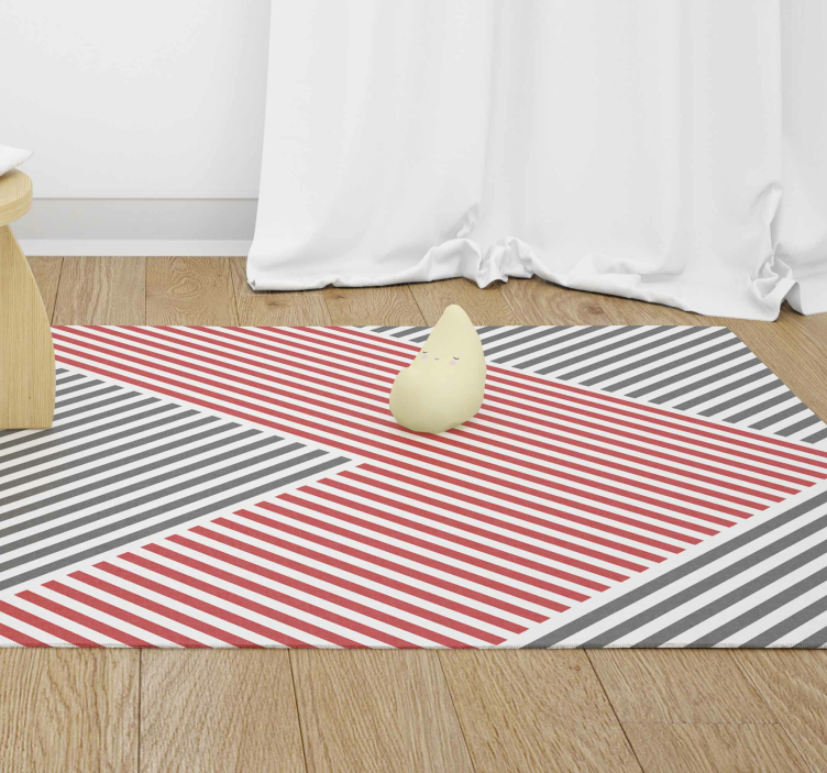 Tapis vinyle Lignes colorées - TenStickers