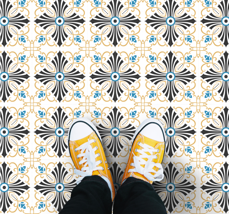 Tapis mosaique vinyle style mosaïque élégant - TenStickers