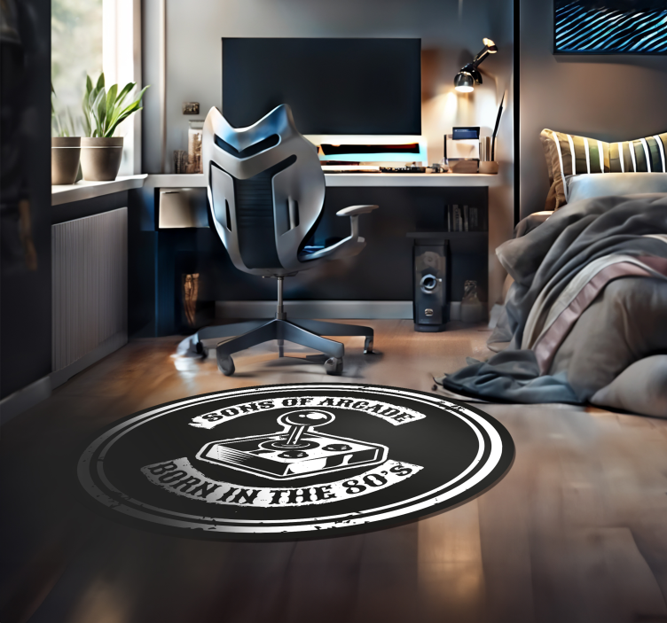 Tapis vinyle citation Fils des années 80 - TenStickers