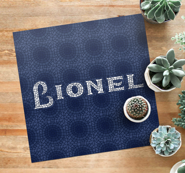 tapis vinyle Orthographe mosaïque - TenStickers