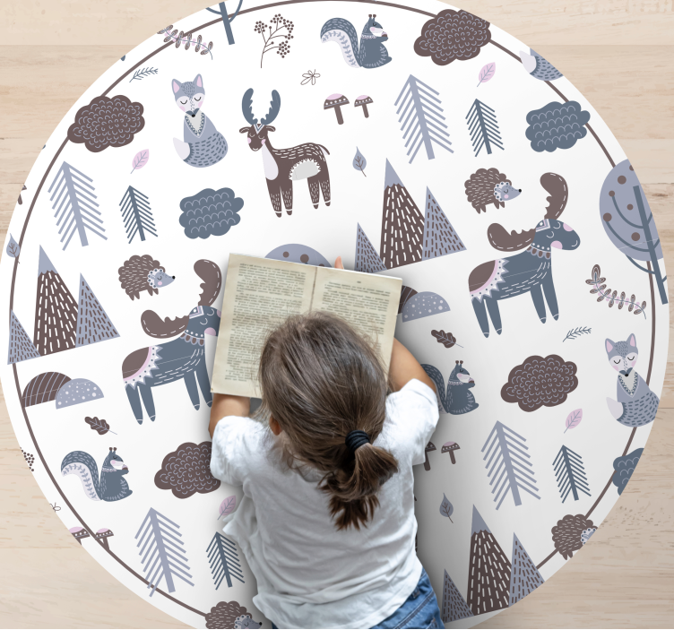 Tapis vinyle animal Animaux nordiques - TenStickers