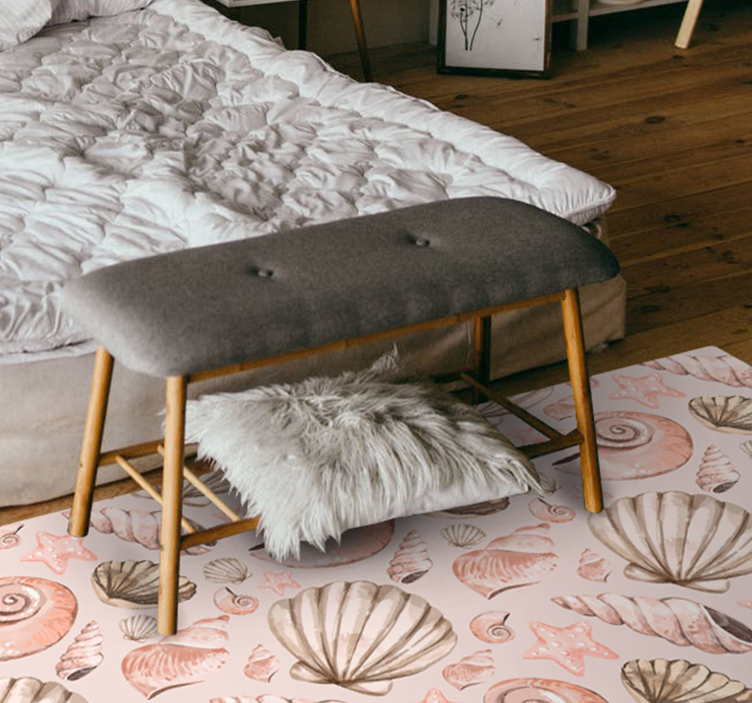 Tapis vinyle animal Coquillages - TenStickers