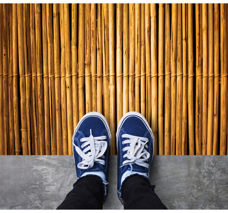 tapis vinyle chambre Bambou belle texture - TenStickers