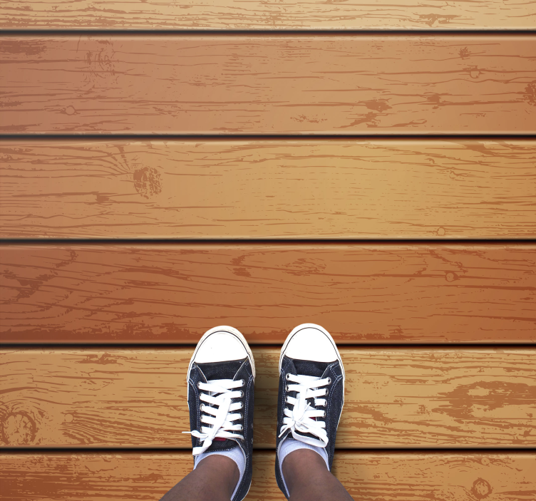 Tapis vinyle imitation bois planches - TenStickers