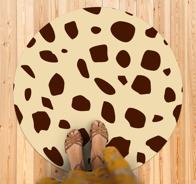 Tapis vinyle animal chaleur tachetée - TenStickers