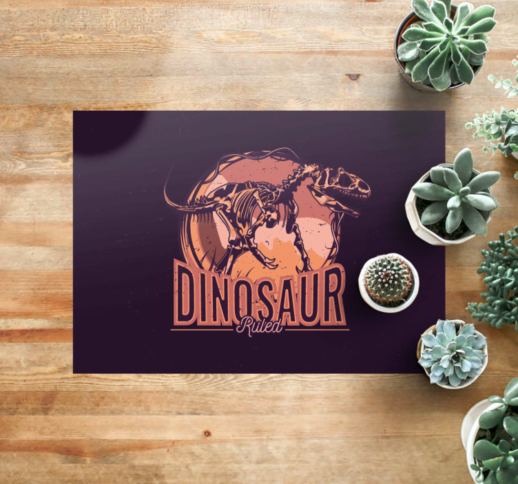 Tapis vinyle animal image graphique de dinosaure - TenStickers