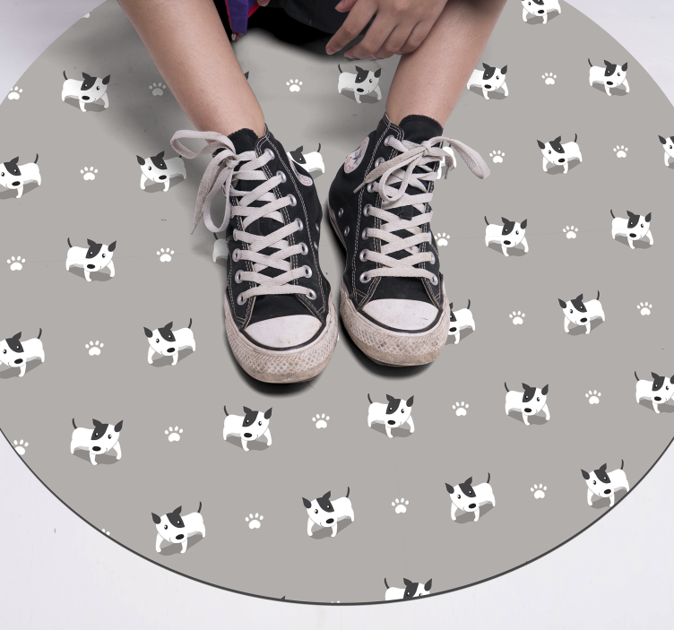Tapis vinyle animal modèle de chiot mignon - TenStickers