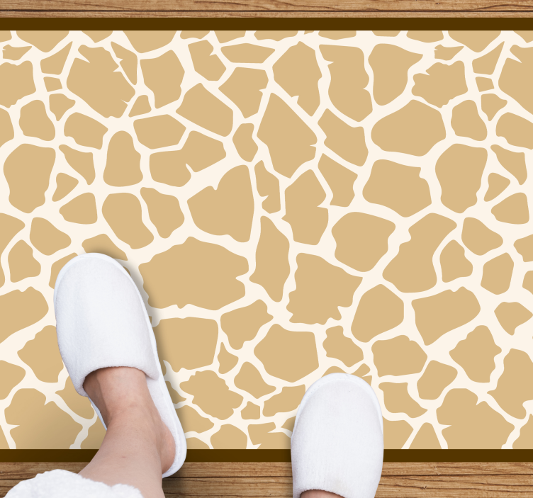 Tapis vinyle animal motif de taches de girafe - TenStickers