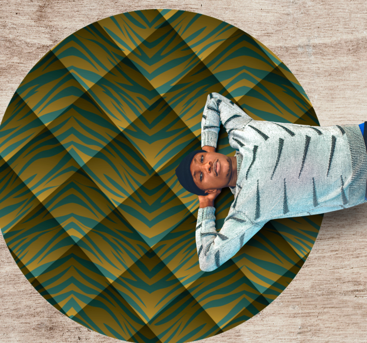Tapis vinyle animal motif inspiré du safari - TenStickers