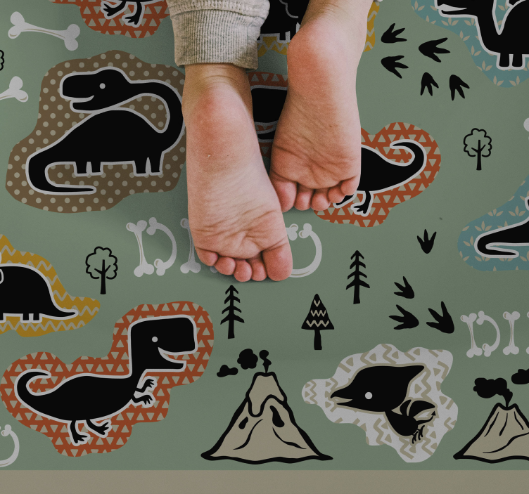Tapis vinyle autres tapis aire de jeux pour dinosaures - TenStickers