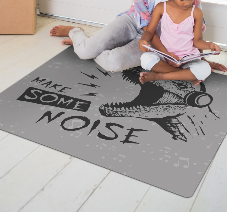 Tapis vinyle autres tapis son dynamique de dinosaure - TenStickers