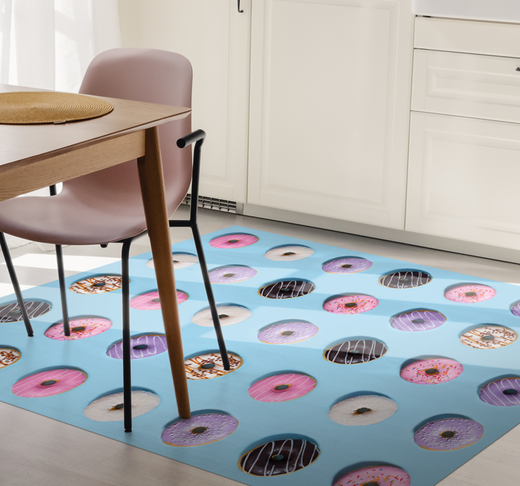 Tapis vinyle autres tapis surface de motif de beignet - TenStickers