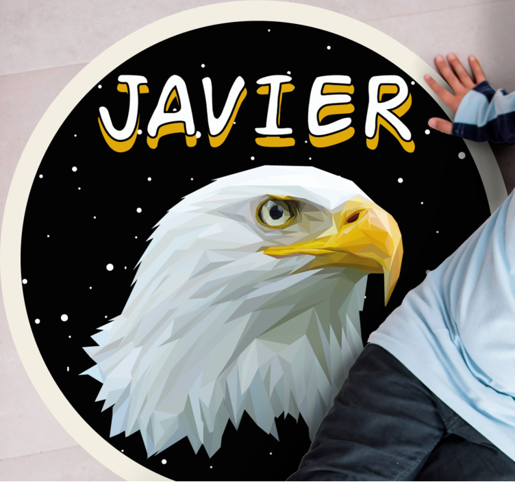 Tapis vinyle personnalisé aigle personnalisable - TenStickers