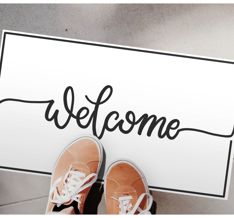 Tapis vinyle entrée accueil élégant - TenStickers